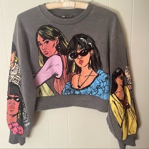 Zara cropped Sweatshirt